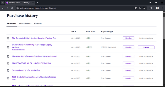 Udemy 買貴退差價 1 of 3