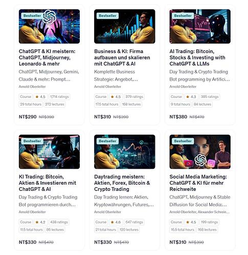 Arnold Oberleiter courses