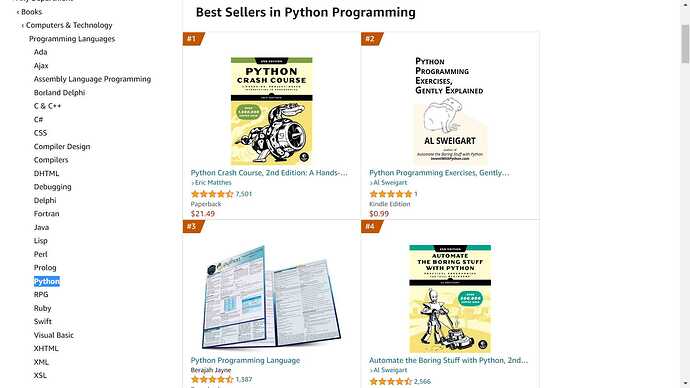 Amazon Python Best Seller