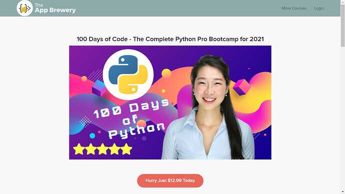 The App Brewery formal udemy coupon code - The Complete Python Pro Bootcamp 2021