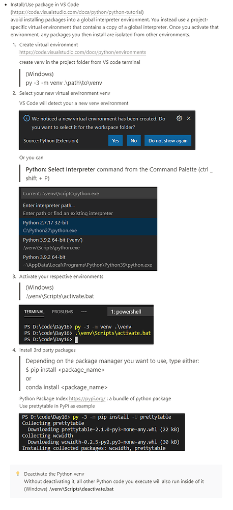 （美洲組）[Day 16] Install 3rd party Python packages in Visual Studio Code ...