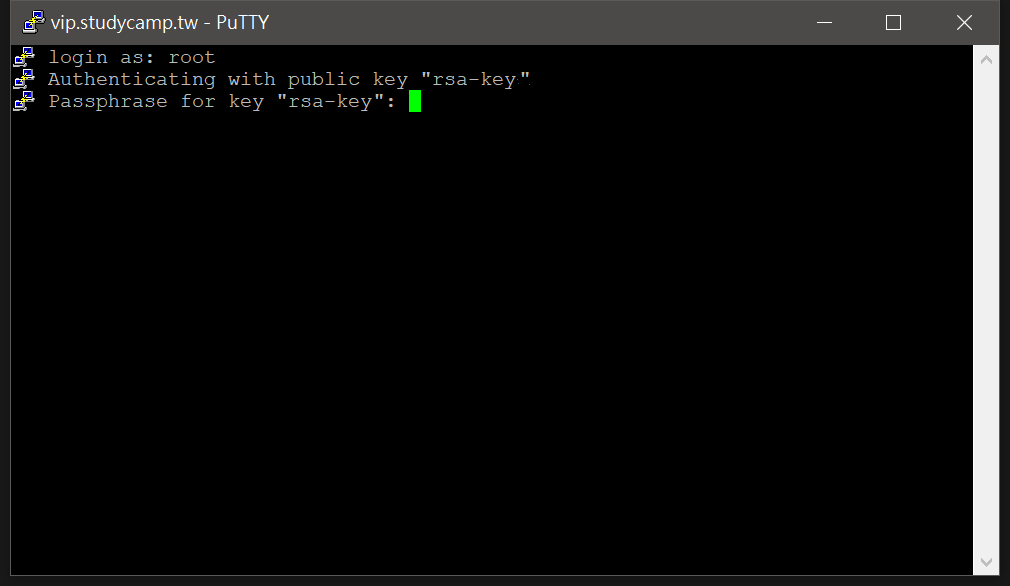 PuTTYgen Linux login